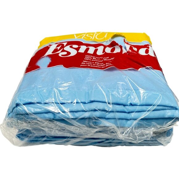Esmond Blanket Blue Twin Polyester 70 x 82 inch Vintage 70s New - Picture 3 of 6